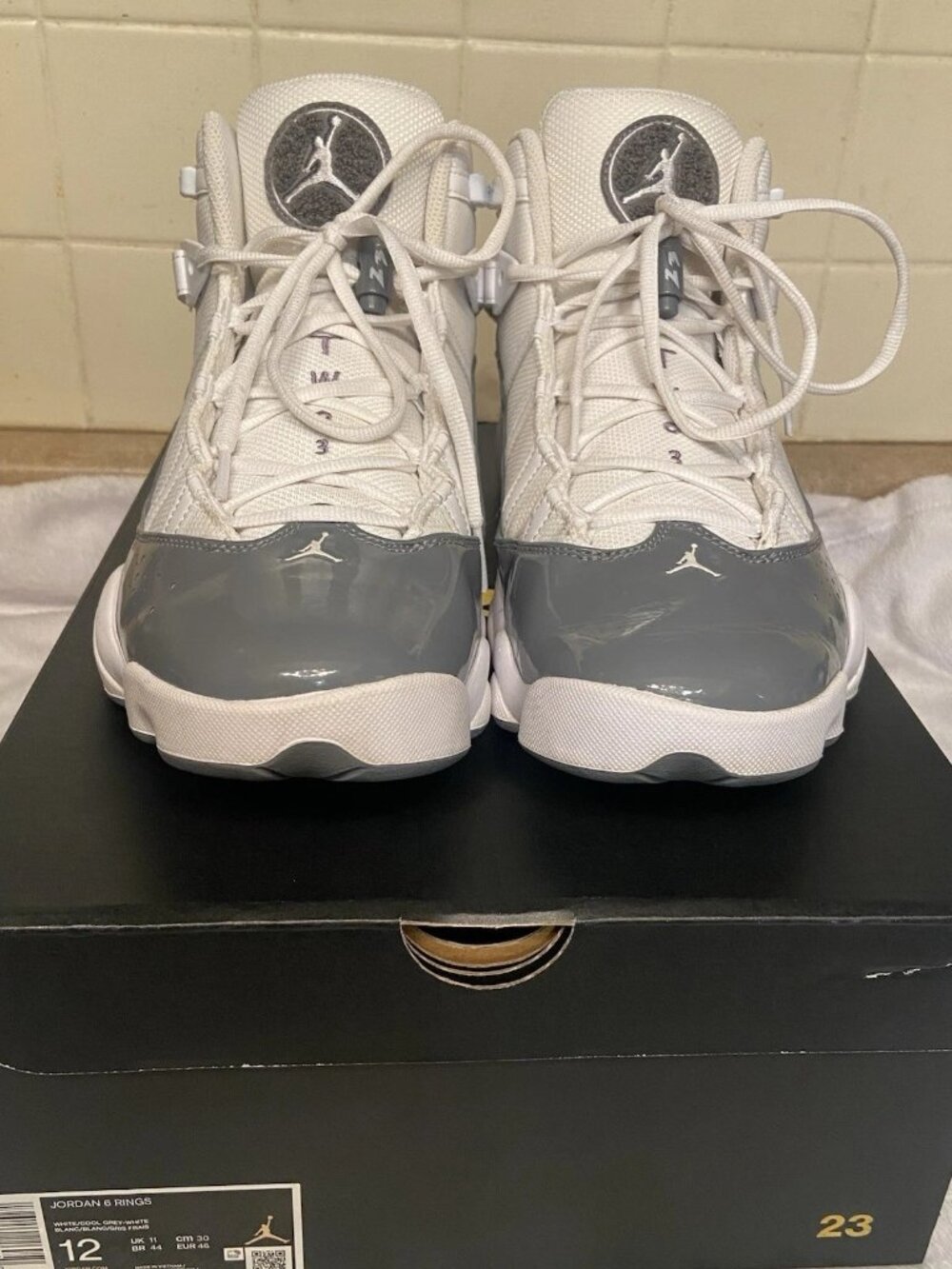 Nike Air Jordan 6 Rings White Light Smoke Grey FJ4650-077 Men's SZ 12 IOB